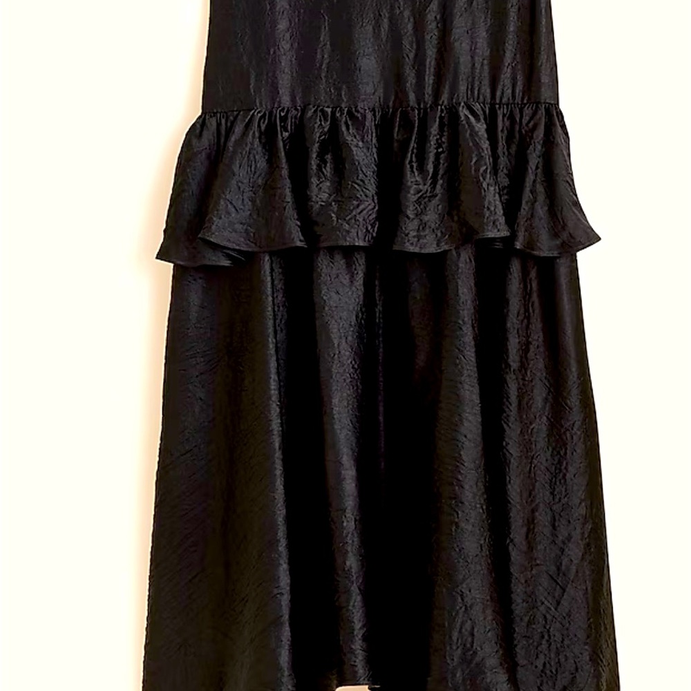 ruffle-tier midi skirt